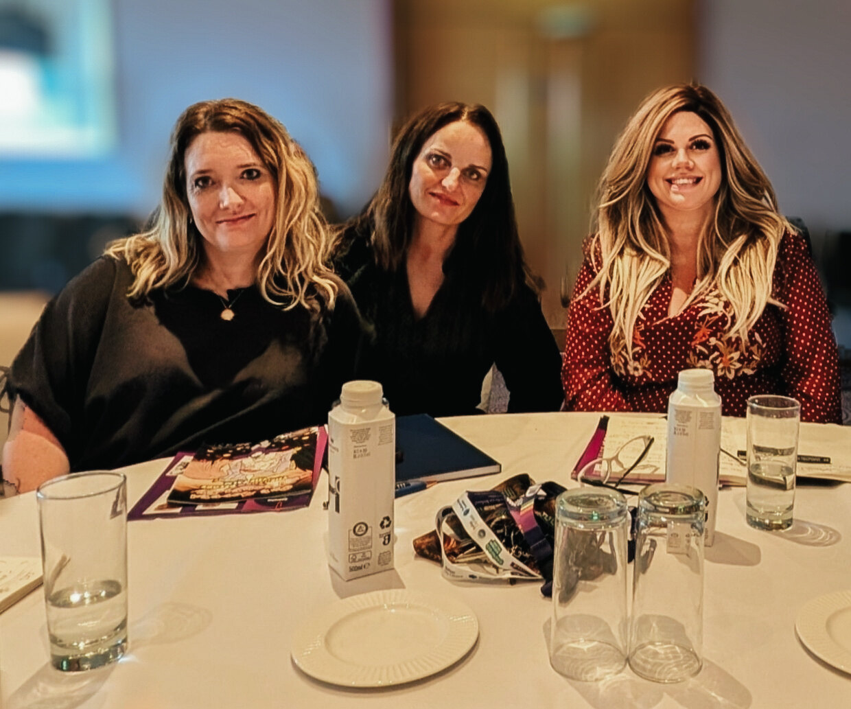 Fiona Garrett, Kerry Elizabeth and Tracey Tedford at a Department of Justice call for views